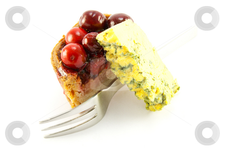 To use this stock image in your creative project, please select the size you need over to the right and click the "Add to Cart" button.
Your downloaded image will come with the Cutcaster watermark removed so don’t worry about the watermark you see on this page. Slice of Pork Pie with Blue Cheese and Fork stock photo, Slice of pork pie, blue cheese and a fork with clipping path on a white background by Keith Wilson