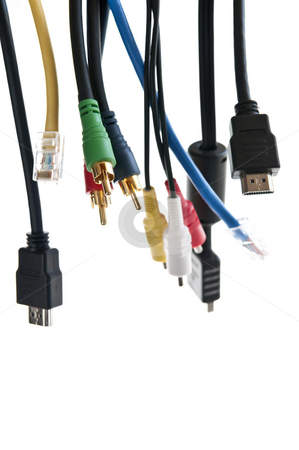 To use this stock image in your creative project, please select the size you need over to the right and click the "Add to Cart" button.
Your downloaded image will come with the Cutcaster watermark removed so don’t worry about the watermark you see on this page. Wires stock photo, Wires and connectors for computer audio video by Elena Elisseeva