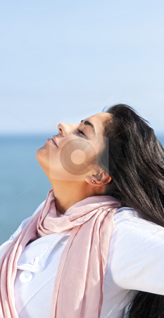 To use this stock image in your creative project, please select the size you need over to the right and click the "Add to Cart" button.
Your downloaded image will come with the Cutcaster watermark removed so don’t worry about the watermark you see on this page. Young native american woman stock photo, Portrait of beautiful smiling hopeful native american girl by Elena Elisseeva