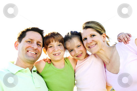 To use this stock image in your creative project, please select the size you need over to the right and click the "Add to Cart" button.
Your downloaded image will come with the Cutcaster watermark removed so don’t worry about the watermark you see on this page. Happy family stock photo, Portrait of happy family of four hugging and smiling by Elena Elisseeva