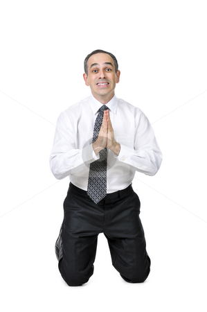 To use this stock image in your creative project, please select the size you need over to the right and click the "Add to Cart" button.
Your downloaded image will come with the Cutcaster watermark removed so don’t worry about the watermark you see on this page. Business man in suit stock photo, Business man praying in suit isolated on white background by Elena Elisseeva