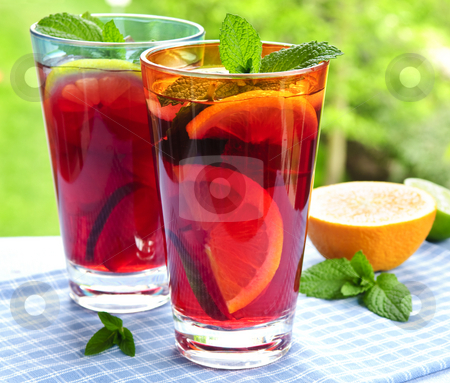 To use this stock image in your creative project, please select the size you need over to the right and click the "Add to Cart" button.
Your downloaded image will come with the Cutcaster watermark removed so don’t worry about the watermark you see on this page. Fruit punch in glasses stock photo, Refreshing fruit punch in two glasses outside by Elena Elisseeva