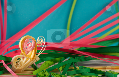 To use this stock image in your creative project, please select the size you need over to the right and click the "Add to Cart" button.
Your downloaded image will come with the Cutcaster watermark removed so don’t worry about the watermark you see on this page. Quilling stock photo, Souvenir from the color paper, made by the hands. by Sergey Goruppa