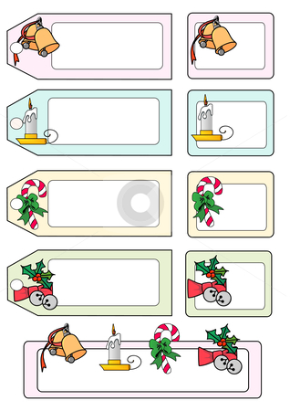 To use this stock image in your creative project, please select the size you need over to the right and click the "Add to Cart" button.
Your downloaded image will come with the Cutcaster watermark removed so don’t worry about the watermark you see on this page. Christmas Tags stock vector clipart, Vector Illustration of various seasonal gift tags and labels. by Robert Gebbie