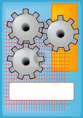 To use this stock image in your creative project, please select the size you need over to the right and click the "Add to Cart" button.
Your downloaded image will come with the Cutcaster watermark removed so don’t worry about the watermark you see on this page. Engineering Gears Background stock vector clipart, Vector Illustration of grinding gears with a blank tag for text. by Robert Gebbie