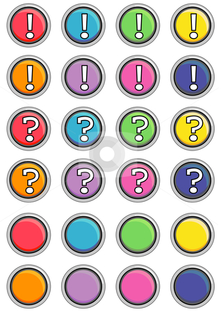To use this stock image in your creative project, please select the size you need over to the right and click the "Add to Cart" button.
Your downloaded image will come with the Cutcaster watermark removed so don’t worry about the watermark you see on this page. Round Black Buttons stock vector clipart, Vector Illustration of a group of colored web buttons. by Robert Gebbie