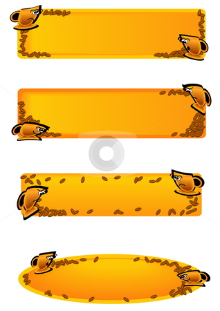 To use this stock image in your creative project, please select the size you need over to the right and click the "Add to Cart" button.
Your downloaded image will come with the Cutcaster watermark removed so don’t worry about the watermark you see on this page. Toon Cup Tags Gold stock vector clipart, Vector Illustration of gold cups with faces and emotions on tags with spilled coffee beans. by Robert Gebbie