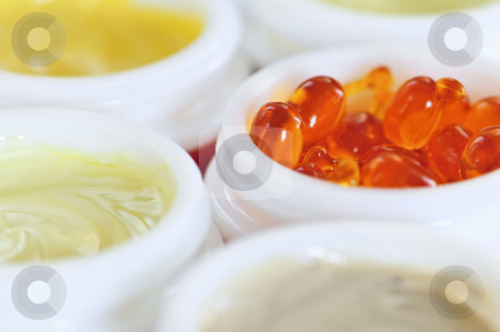 To use this stock image in your creative project, please select the size you need over to the right and click the "Add to Cart" button.
Your downloaded image will come with the Cutcaster watermark removed so don’t worry about the watermark you see on this page. Skin care products stock photo, Close up of skin care products and creams by Elena Elisseeva