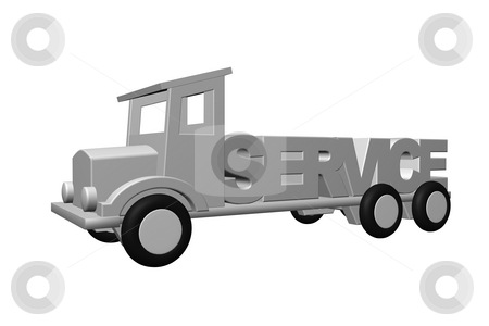 To use this stock image in your creative project, please select the size you need over to the right and click the "Add to Cart" button.
Your downloaded image will come with the Cutcaster watermark removed so don’t worry about the watermark you see on this page. Service stock photo, The word service on an old truck on white background - 3d illustration by J?