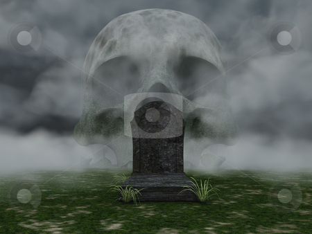 To use this stock image in your creative project, please select the size you need over to the right and click the "Add to Cart" button.
Your downloaded image will come with the Cutcaster watermark removed so don’t worry about the watermark you see on this page. Dead stock photo, Grave and skull in fog - 3d illustration by J?
