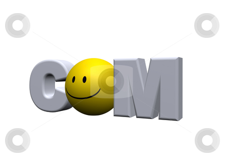 To use this stock image in your creative project, please select the size you need over to the right and click the "Add to Cart" button.
Your downloaded image will come with the Cutcaster watermark removed so don’t worry about the watermark you see on this page. Com domain stock photo, Com domain with smiley instead the o - 3d illustration by J?