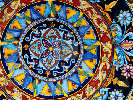 To use this stock image in your creative project, please select the size you need over to the right and click the "Add to Cart" button.
Your downloaded image will come with the Cutcaster watermark removed so don’t worry about the watermark you see on this page. Painted ceramic stock photo, Detailed pattern on painted ceramic by Antony Zacharias