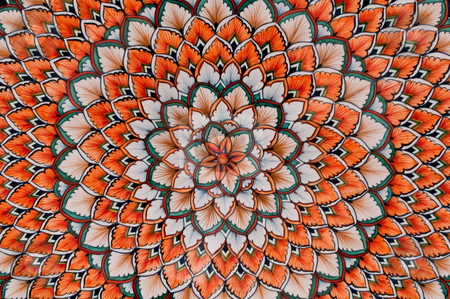To use this stock image in your creative project, please select the size you need over to the right and click the "Add to Cart" button.
Your downloaded image will come with the Cutcaster watermark removed so don’t worry about the watermark you see on this page. Patterned ceramic stock photo, Detailed pattern on painted ceramic by Antony Zacharias