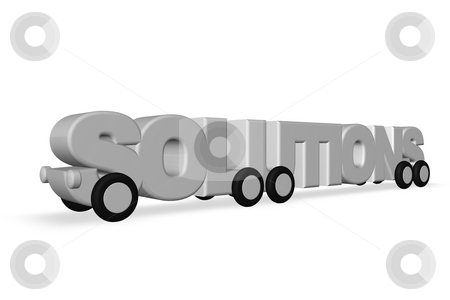 To use this stock image in your creative project, please select the size you need over to the right and click the "Add to Cart" button.
Your downloaded image will come with the Cutcaster watermark removed so don’t worry about the watermark you see on this page. Solutions stock photo, The word solutions on wheels - 3d illustration by J?