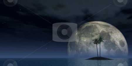To use this stock image in your creative project, please select the size you need over to the right and click the "Add to Cart" button.
Your downloaded image will come with the Cutcaster watermark removed so don’t worry about the watermark you see on this page. Palms stock photo, Island with palms and full moon - 3d illustration by J?