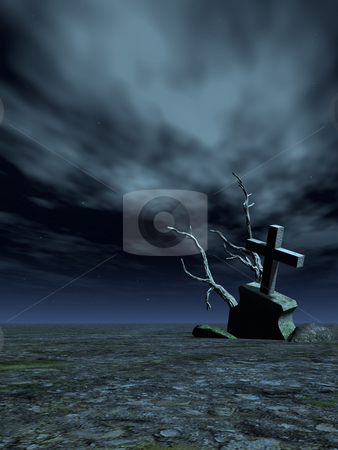 To use this stock image in your creative project, please select the size you need over to the right and click the "Add to Cart" button.
Your downloaded image will come with the Cutcaster watermark removed so don’t worry about the watermark you see on this page. Grave stock photo, Gravestone and dead trees in the night - 3d illustration by J?