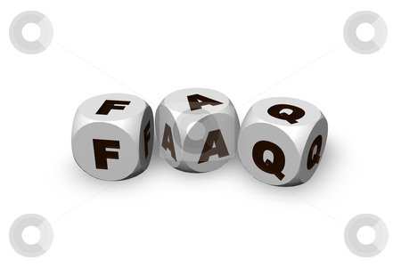 To use this stock image in your creative project, please select the size you need over to the right and click the "Add to Cart" button.
Your downloaded image will come with the Cutcaster watermark removed so don’t worry about the watermark you see on this page. Faq stock photo, Three dices with the letters faq - 3d illustration by J?