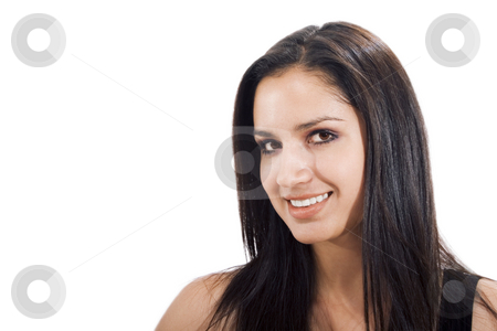 To use this stock image in your creative project, please select the size you need over to the right and click the "Add to Cart" button.
Your downloaded image will come with the Cutcaster watermark removed so don’t worry about the watermark you see on this page. Friendly Woman stock photo, Stock photo of woman smiling at the camera, isolated on white by iodrakon