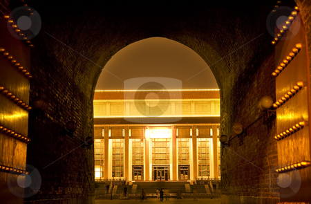 To use this stock image in your creative project, please select the size you need over to the right and click the "Add to Cart" button.
Your downloaded image will come with the Cutcaster watermark removed so don’t worry about the watermark you see on this page. Mao Tomb from Qianmen Gate Tiananmen Square Beijing China Night stock photo, Mao Zedong Tse Tung Tomb from Qianmen Zhengyang Gate Tiananmen Square Beijing, China Night Shot
Resubmit--In response to comments from review have further processed image to reduce noise, sharpen focus and adjust lighting.
No property release required. This an ancient gate facing a famous public memorial, like the Lincoln Memorial in Washington DC. by William Perry