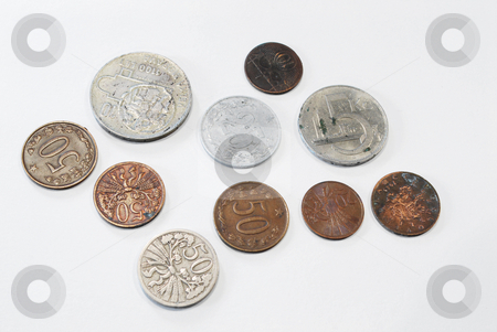 To use this stock image in your creative project, please select the size you need over to the right and click the "Add to Cart" button.
Your downloaded image will come with the Cutcaster watermark removed so don’t worry about the watermark you see on this page. Old coins stock photo, by Sarka
