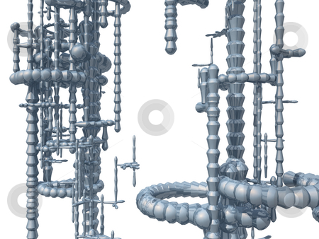 To use this stock image in your creative project, please select the size you need over to the right and click the "Add to Cart" button.
Your downloaded image will come with the Cutcaster watermark removed so don’t worry about the watermark you see on this page. Tech thing stock photo, Metal construction on white background - 3d illustration by J?