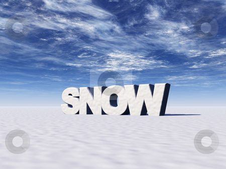 To use this stock image in your creative project, please select the size you need over to the right and click the "Add to Cart" button.
Your downloaded image will come with the Cutcaster watermark removed so don’t worry about the watermark you see on this page. Snow stock photo, The word snow on white snowy layer - 3d illustration by J?