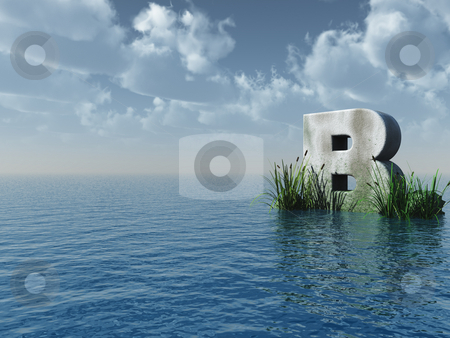 To use this stock image in your creative project, please select the size you need over to the right and click the "Add to Cart" button.
Your downloaded image will come with the Cutcaster watermark removed so don’t worry about the watermark you see on this page. Letter B stock photo, Letter b rock in water landscape - 3d illustration by J?