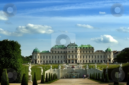 To use this stock image in your creative project, please select the size you need over to the right and click the "Add to Cart" button.
Your downloaded image will come with the Cutcaster watermark removed so don’t worry about the watermark you see on this page. Castle in sunny evening stock photo, Huge castle with big garden in sunny day, Belveder in Vienna, Austria by Juraj Kovacik