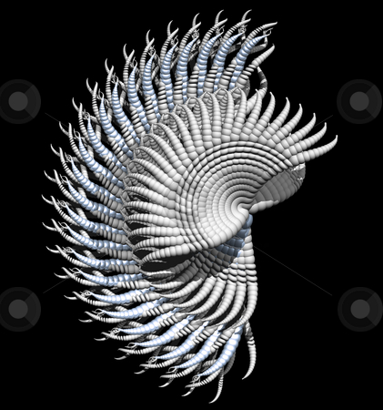 To use this stock image in your creative project, please select the size you need over to the right and click the "Add to Cart" button.
Your downloaded image will come with the Cutcaster watermark removed so don’t worry about the watermark you see on this page. Organism stock photo, Abstract organic form on black background - 3d illustration by J?