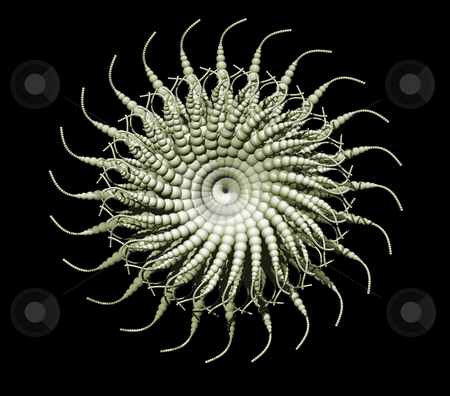 To use this stock image in your creative project, please select the size you need over to the right and click the "Add to Cart" button.
Your downloaded image will come with the Cutcaster watermark removed so don’t worry about the watermark you see on this page. Abstract element stock photo, Abstract organic form on black background - 3d illustration by J?