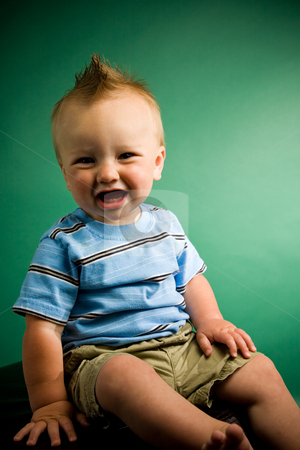 To use this stock image in your creative project, please select the size you need over to the right and click the "Add to Cart" button.
Your downloaded image will come with the Cutcaster watermark removed so don’t worry about the watermark you see on this page. Nine Month Old Boy stock photo, A portrait of a cute nine month old baby boy. by Travis Manley