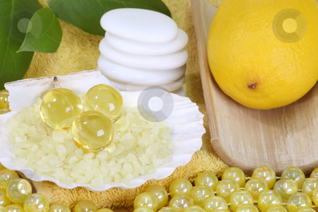 To use this stock image in your creative project, please select the size you need over to the right and click the "Add to Cart" button.
Your downloaded image will come with the Cutcaster watermark removed so don’t worry about the watermark you see on this page. Bodycare stock photo, Sea bath salt and yellow accessories - body care by Birgit Reitz-Hofmann