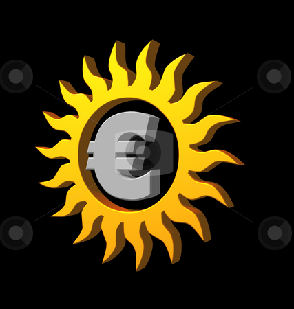 To use this stock image in your creative project, please select the size you need over to the right and click the "Add to Cart" button.
Your downloaded image will come with the Cutcaster watermark removed so don’t worry about the watermark you see on this page. Euro sun stock photo, Euro sun logo on black background - 3d illustration by J?