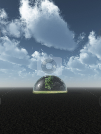 To use this stock image in your creative project, please select the size you need over to the right and click the "Add to Cart" button.
Your downloaded image will come with the Cutcaster watermark removed so don’t worry about the watermark you see on this page. Safe stock photo, Tree under a glass dome - 3d illustration by J?