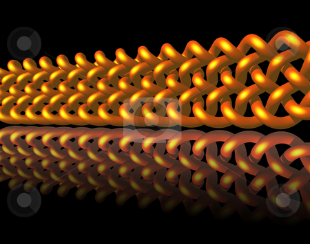 To use this stock image in your creative project, please select the size you need over to the right and click the "Add to Cart" button.
Your downloaded image will come with the Cutcaster watermark removed so don’t worry about the watermark you see on this page. Knots stock photo, Abstract golden knots line on black background - 3d illustration by J?