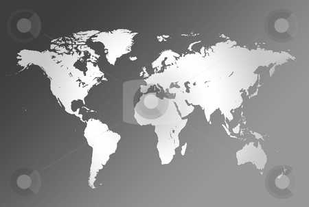 To use this stock image in your creative project, please select the size you need over to the right and click the "Add to Cart" button.
Your downloaded image will come with the Cutcaster watermark removed so don’t worry about the watermark you see on this page. Map of the world stock photo, World map illustration metal surface dark background by Jesper Klausen