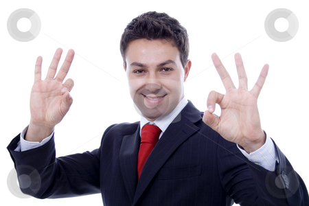 To use this stock image in your creative project, please select the size you need over to the right and click the "Add to Cart" button.
Your downloaded image will come with the Cutcaster watermark removed so don’t worry about the watermark you see on this page. Ok man stock photo, Man with ok expression white isolate portrait by Marc Torrell