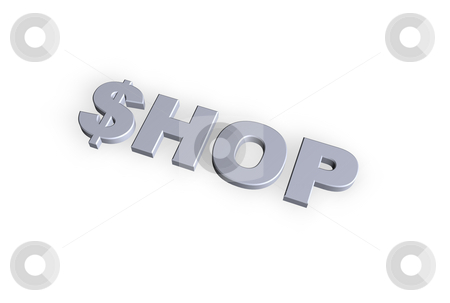 To use this stock image in your creative project, please select the size you need over to the right and click the "Add to Cart" button.
Your downloaded image will come with the Cutcaster watermark removed so don’t worry about the watermark you see on this page. Shop stock photo, Shop text in 3d on hite background by J?