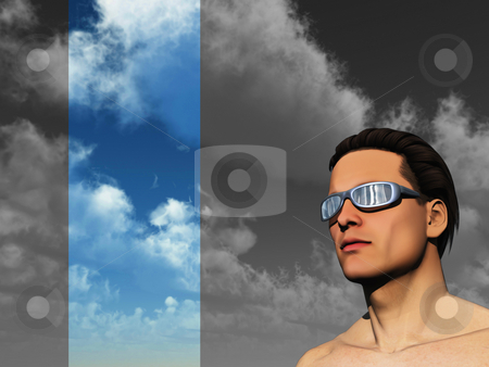 To use this stock image in your creative project, please select the size you need over to the right and click the "Add to Cart" button.
Your downloaded image will come with the Cutcaster watermark removed so don’t worry about the watermark you see on this page. Face stock photo, Portrait of man with sun glasses - 3d illustration by J?