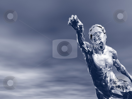 To use this stock image in your creative project, please select the size you need over to the right and click the "Add to Cart" button.
Your downloaded image will come with the Cutcaster watermark removed so don’t worry about the watermark you see on this page. Statue stock photo, Abstract man figure - 3d illustration by J?