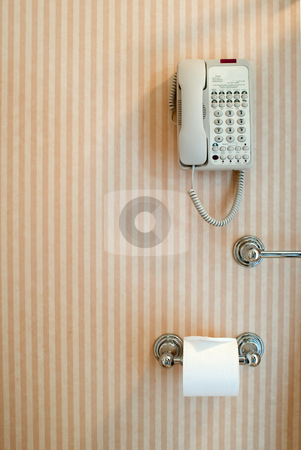 To use this stock image in your creative project, please select the size you need over to the right and click the "Add to Cart" button.
Your downloaded image will come with the Cutcaster watermark removed so don’t worry about the watermark you see on this page. Toilet phone stock photo, Luxury bathroom with a phone in reach of the toilet by Stephen Gibson