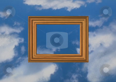 To use this stock image in your creative project, please select the size you need over to the right and click the "Add to Cart" button.
Your downloaded image will come with the Cutcaster watermark removed so don’t worry about the watermark you see on this page. Heavenly picture stock photo, Wooden pictureframe on sky background by J?