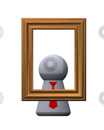To use this stock image in your creative project, please select the size you need over to the right and click the "Add to Cart" button.
Your downloaded image will come with the Cutcaster watermark removed so don’t worry about the watermark you see on this page. Portrait stock photo, Play figure with red tie and pictureframe by J?