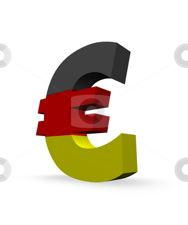 To use this stock image in your creative project, please select the size you need over to the right and click the "Add to Cart" button.
Your downloaded image will come with the Cutcaster watermark removed so don’t worry about the watermark you see on this page. Euro stock photo, Euro symbol in german colors by J?