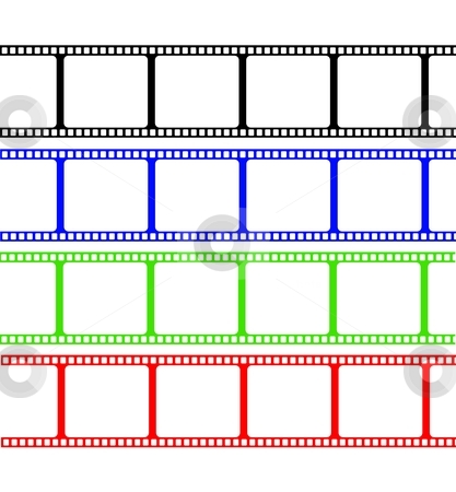 To use this stock image in your creative project, please select the size you need over to the right and click the "Add to Cart" button.
Your downloaded image will come with the Cutcaster watermark removed so don’t worry about the watermark you see on this page. Film Stripe Colors stock photo, Film stripe in 4 different colors isolated on a white by Henrik Lehnerer