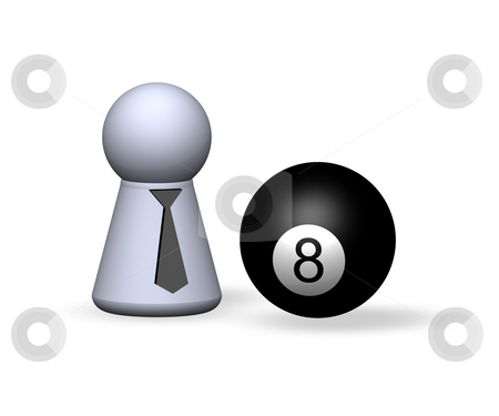 To use this stock image in your creative project, please select the size you need over to the right and click the "Add to Cart" button.
Your downloaded image will come with the Cutcaster watermark removed so don’t worry about the watermark you see on this page. Eight stock photo, Billiard - eightball and play figure with red tie by J?