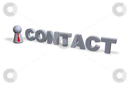 To use this stock image in your creative project, please select the size you need over to the right and click the "Add to Cart" button.
Your downloaded image will come with the Cutcaster watermark removed so don’t worry about the watermark you see on this page. Contact stock photo, Contact text in 3d and play figure with red tie by J?