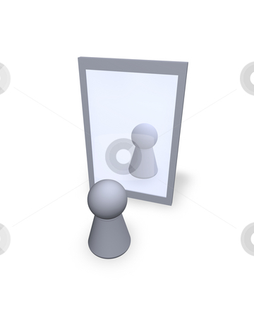 To use this stock image in your creative project, please select the size you need over to the right and click the "Add to Cart" button.
Your downloaded image will come with the Cutcaster watermark removed so don’t worry about the watermark you see on this page. Mirror stock photo, Play figure see itself at a mirror by J?