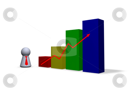 To use this stock image in your creative project, please select the size you need over to the right and click the "Add to Cart" button.
Your downloaded image will come with the Cutcaster watermark removed so don’t worry about the watermark you see on this page. Statistics stock photo, Statistics diagram and play figure with red tie by J?