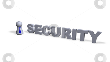 To use this stock image in your creative project, please select the size you need over to the right and click the "Add to Cart" button.
Your downloaded image will come with the Cutcaster watermark removed so don’t worry about the watermark you see on this page. Security stock photo, Security text in 3d and play figure with blue tie by J?
